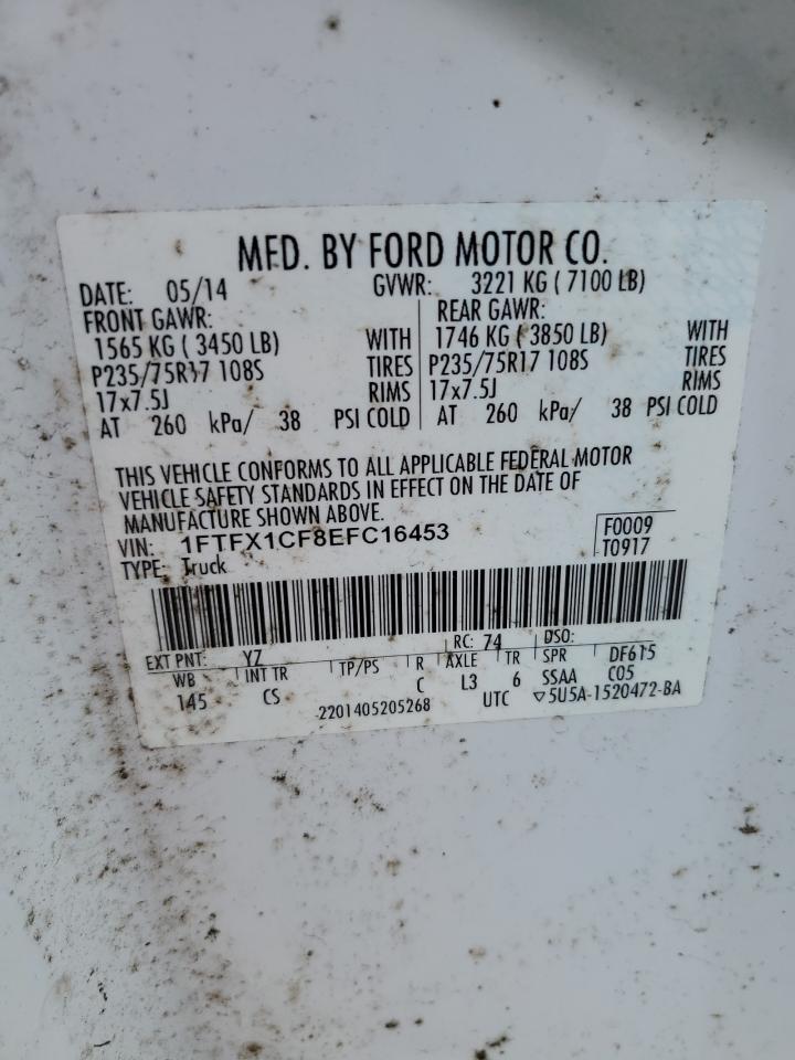 1FTFX1CF8EFC16453 2014 Ford F150 Super Cab