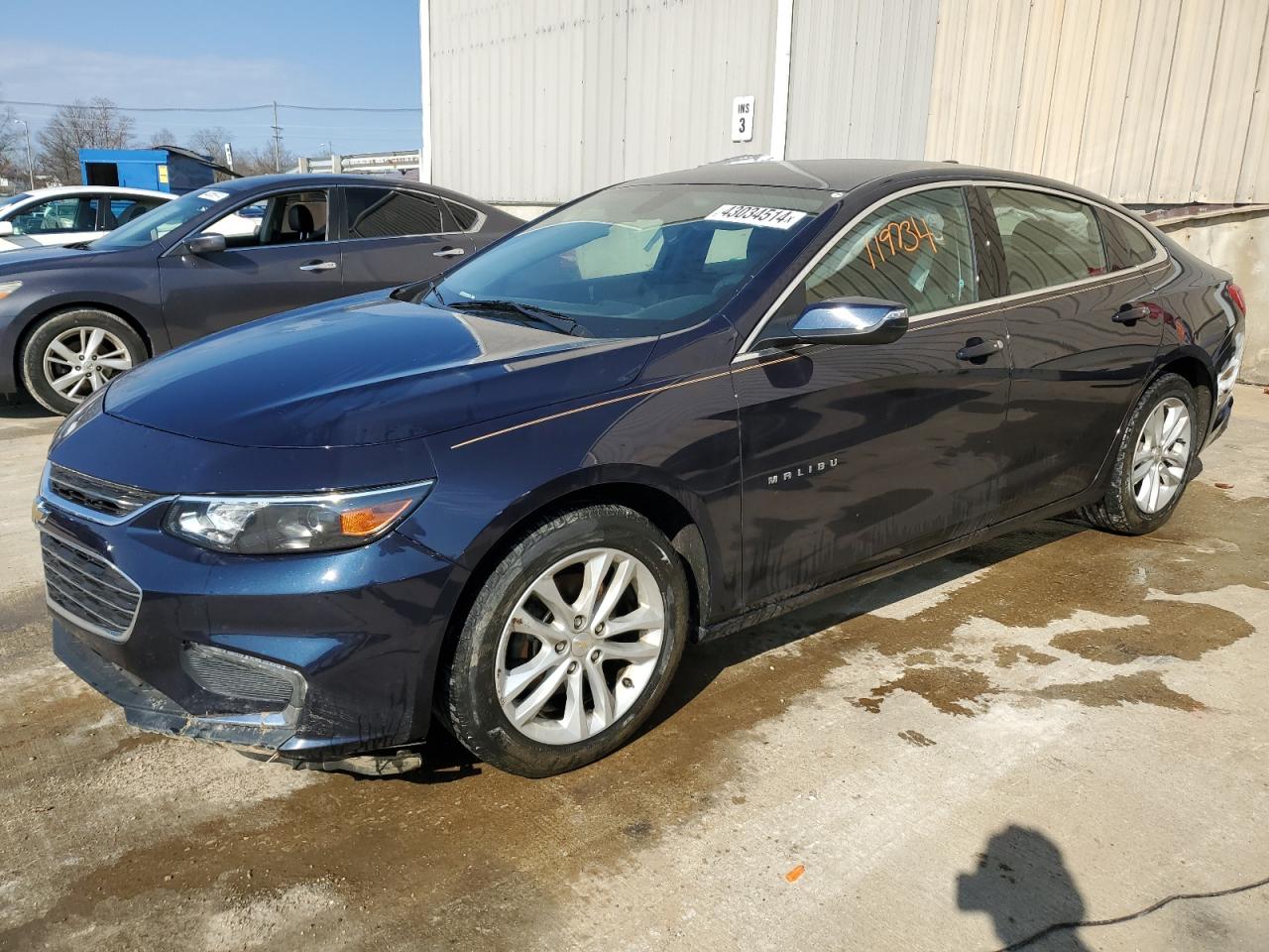 2018 Chevrolet Malibu Lt VIN: 1G1ZD5STXJF124543 Lot: 43034514