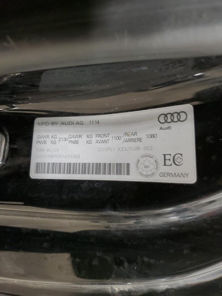 WAUWFBFR2FA033303 2015 Audi A5 Technik