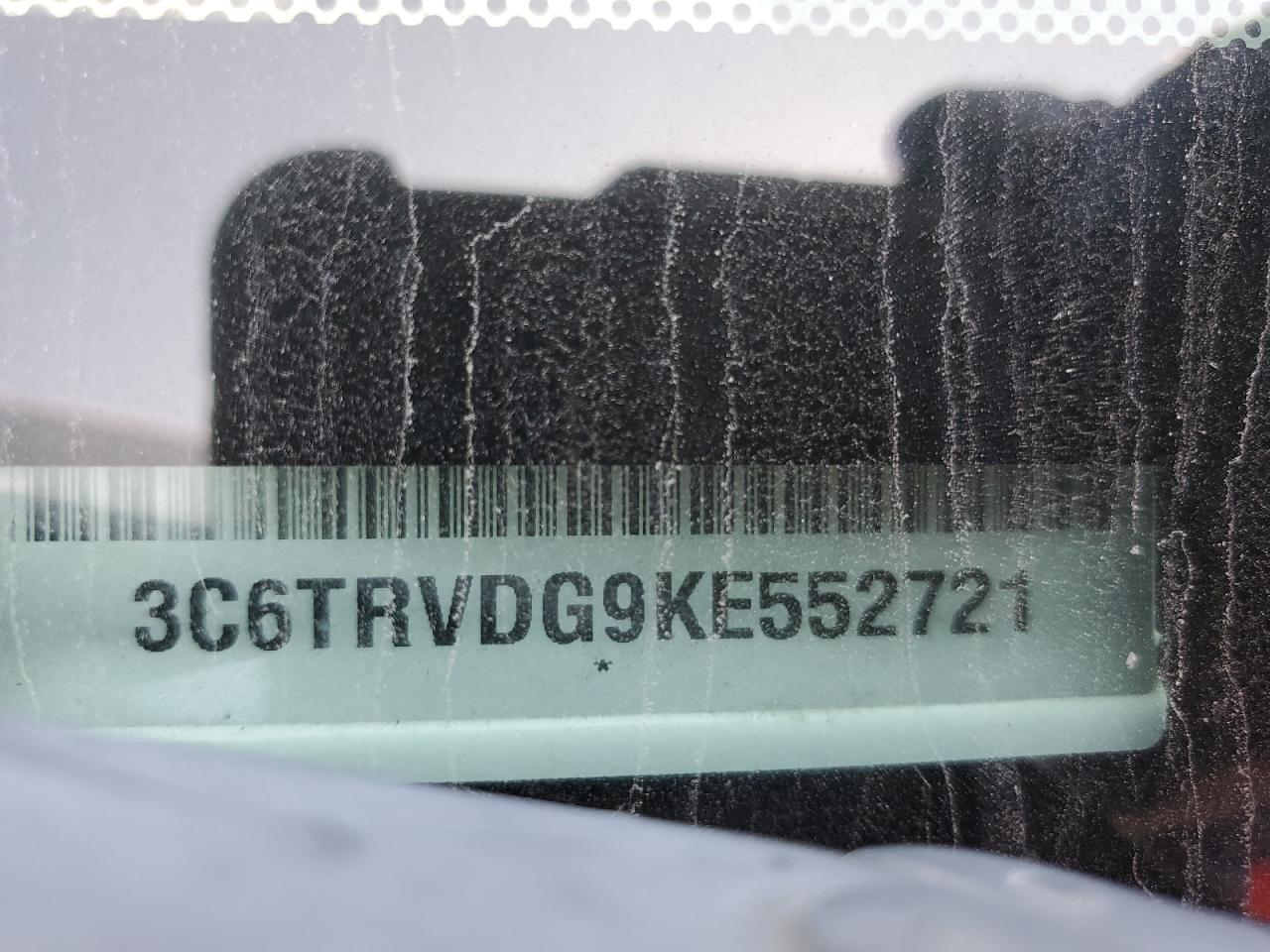 2019 Ram Promaster 2500 2500 High VIN: 3C6TRVDG9KE552721 Lot: 78582204