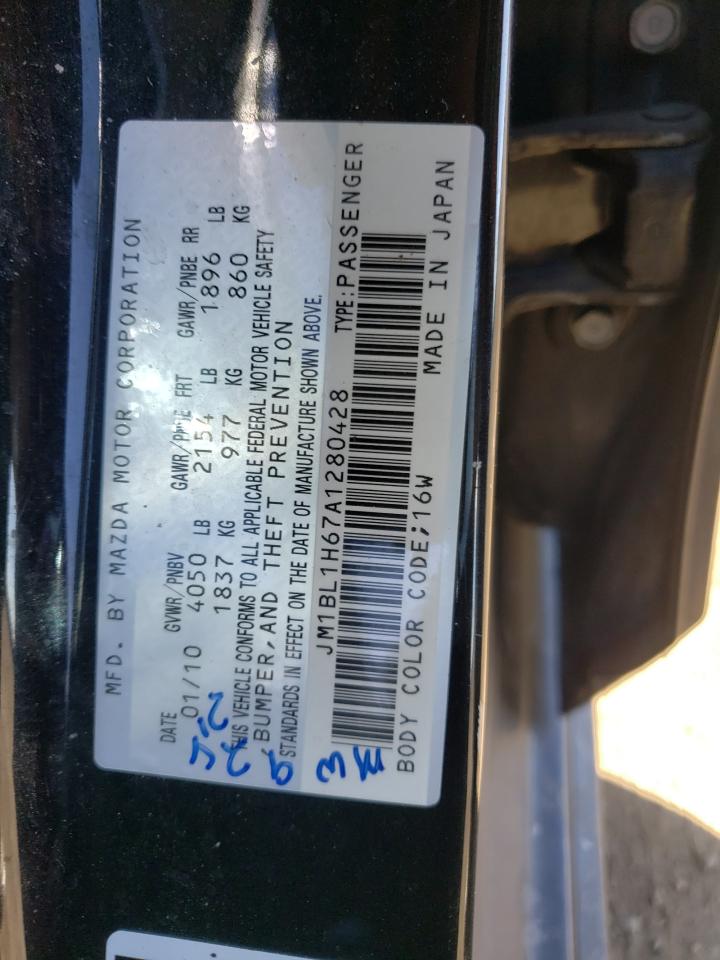 2010 Mazda 3 S VIN: JM1BL1H67A1280428 Lot: 44348524