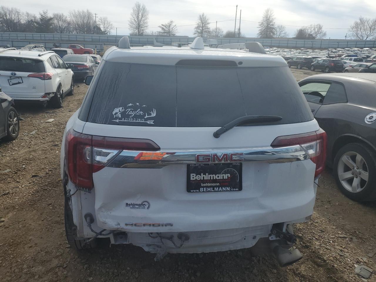 2021 GMC Acadia Slt VIN: 1GKKNMLS5MZ192052 Lot: 42157204