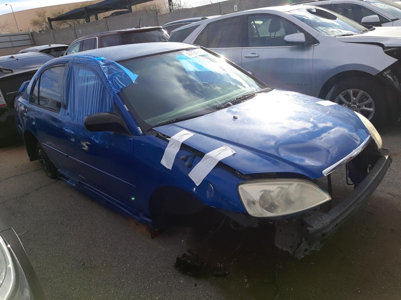 2003 Honda Civic Lx VIN: 1HGES15593L036736 Lot: 44734964