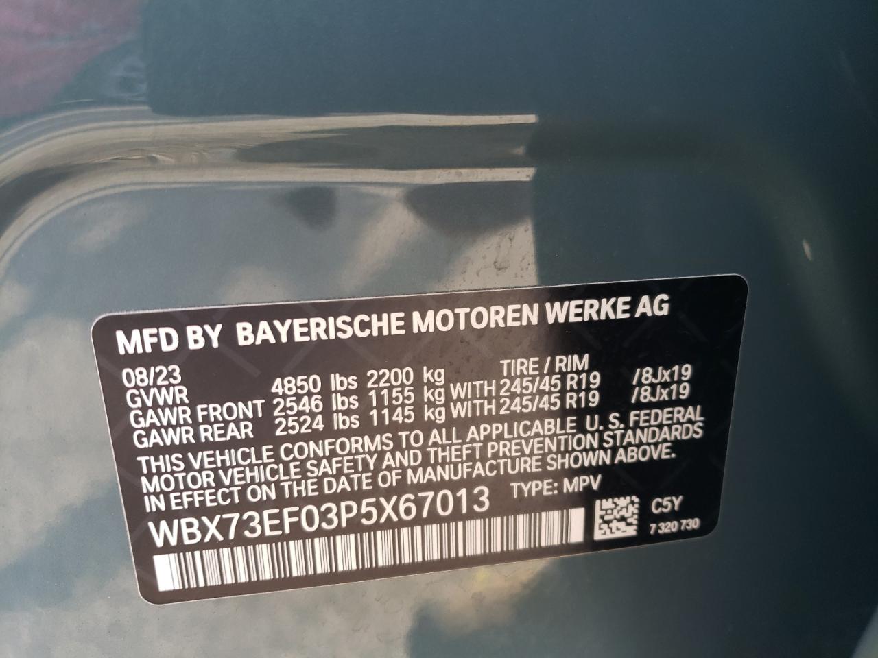 WBX73EF03P5X67013 2023 BMW X1 xDrive28I