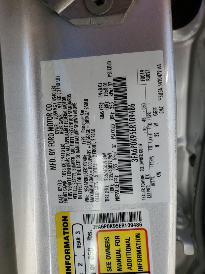 3FA6P0K95ER109486 2014 Ford Fusion Titanium