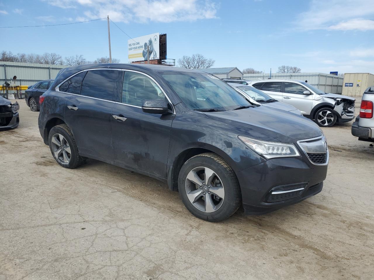 2014 Acura Mdx VIN: 5FRYD4H20EB049596 Lot: 43617604