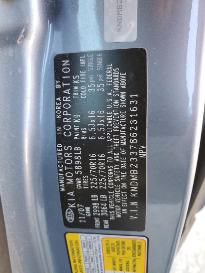 KNDMB233786231631 2008 Kia Sedona Ex