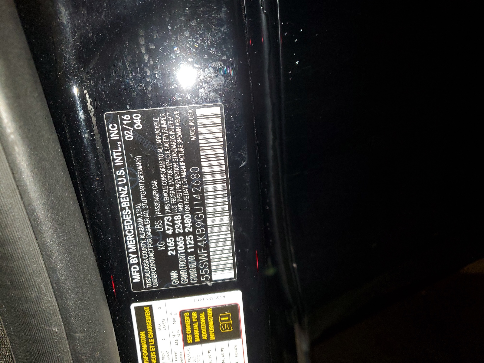 55SWF4KB9GU142680 2016 Mercedes-Benz C 300 4Matic