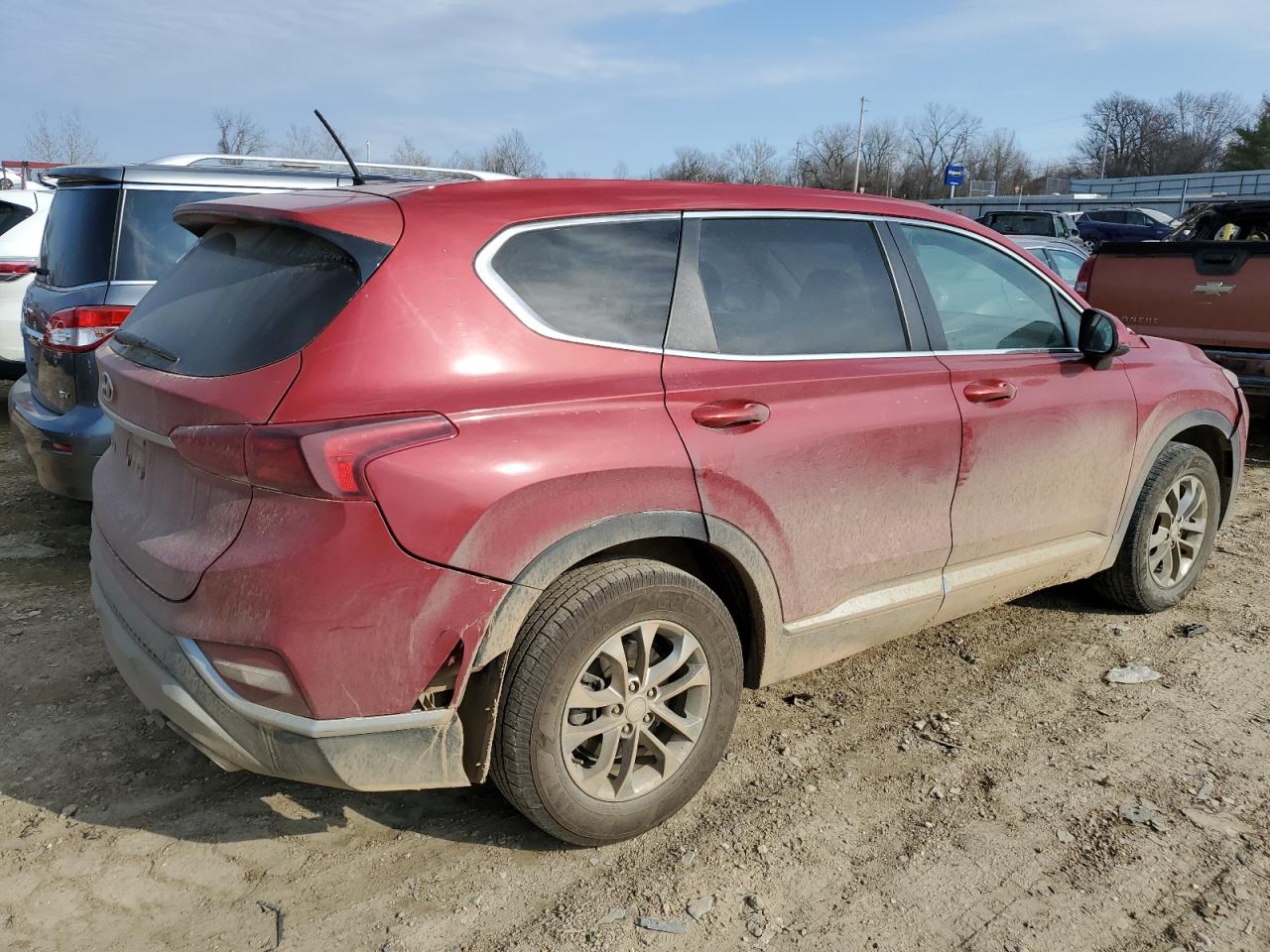 2019 Hyundai Santa Fe Se VIN: 5NMS23AD8KH022207 Lot: 43164444