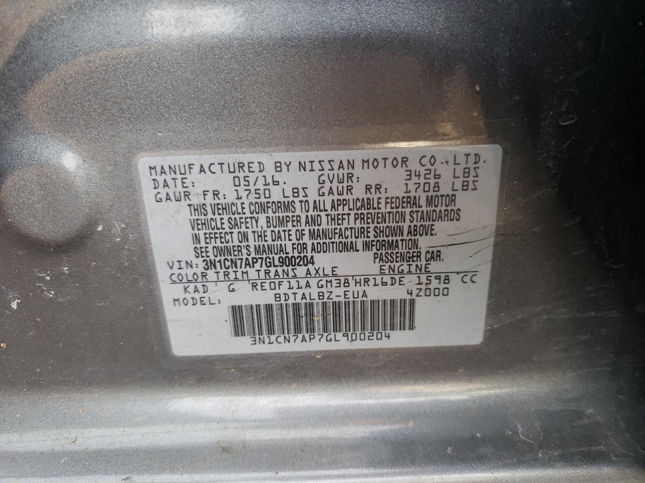 2016 Nissan Versa - Image 12
