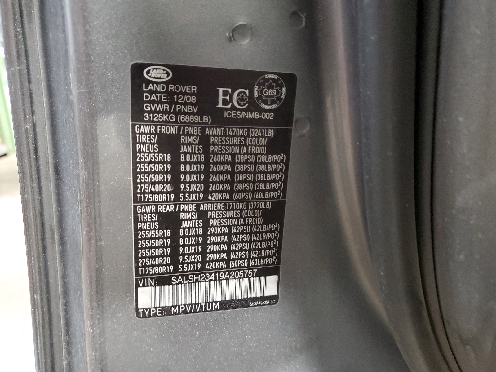 SALSH23419A205757 2009 Land Rover Range Rover Sport Supercharged