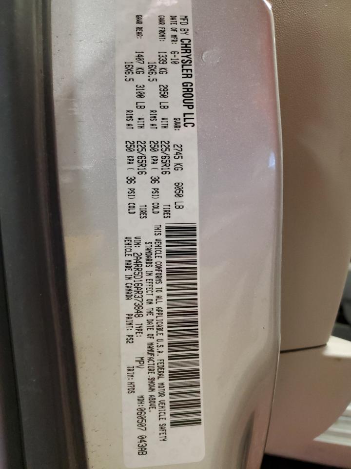 2010 Chrysler Town & Country Touring VIN: 2A4RR5D16AR373848 Lot: 44188094