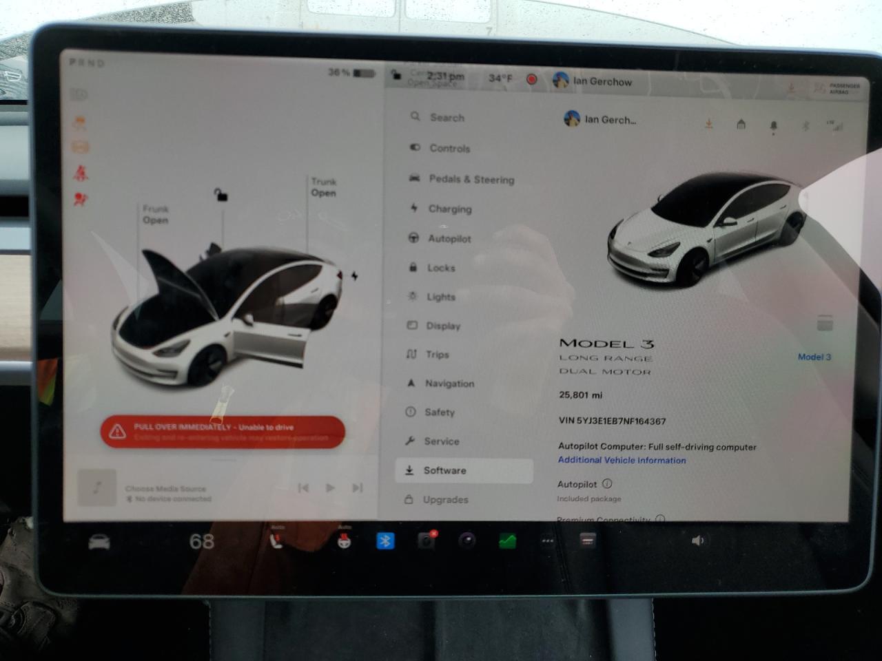 5YJ3E1EB7NF164367 2022 Tesla Model 3