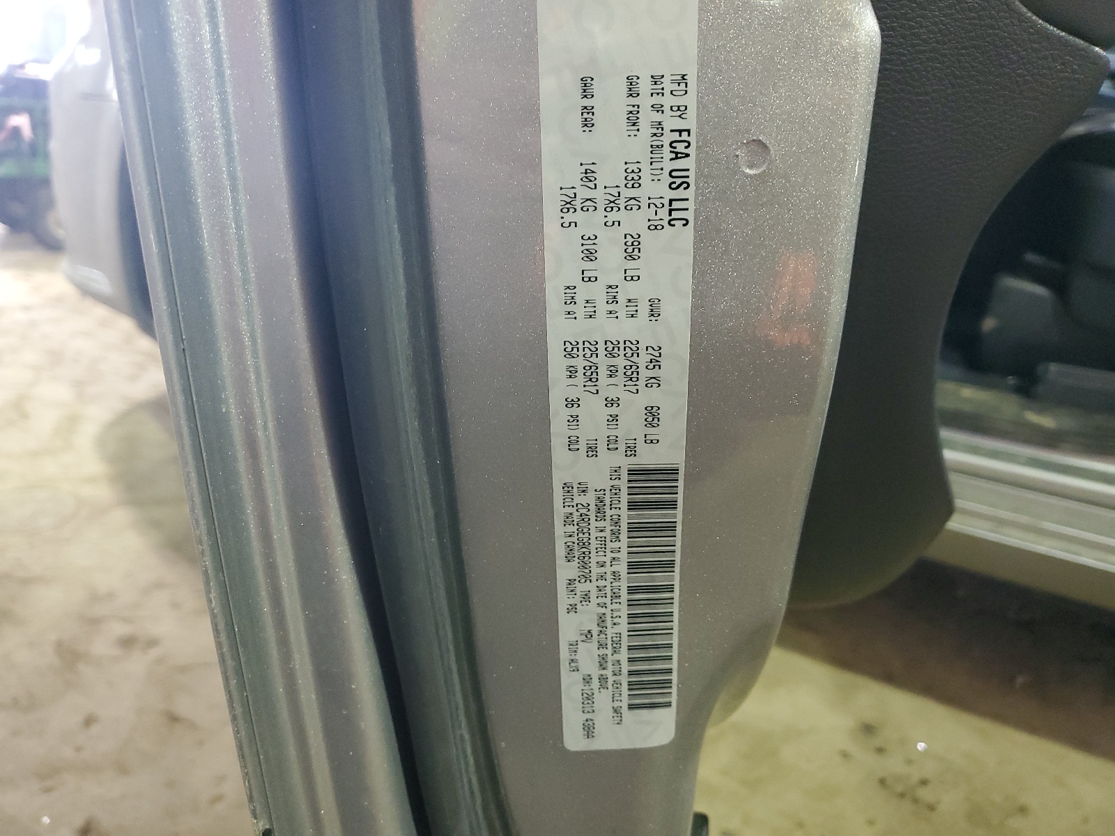 2C4RDGEG8KR600705 2019 Dodge Grand Caravan Gt