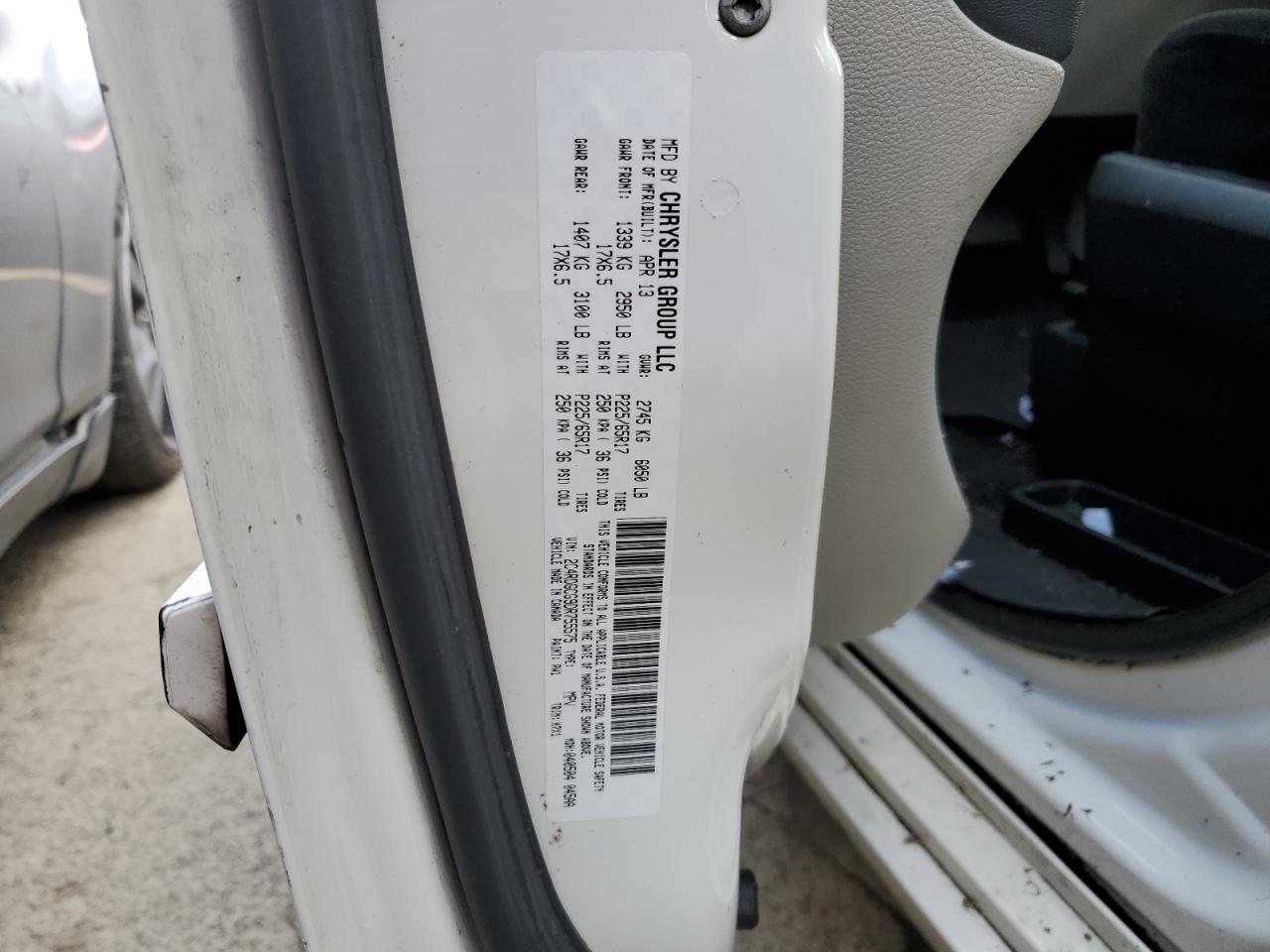 2013 Dodge Grand Caravan Sxt VIN: 2C4RDGCG9DR755575 Lot: 41748034