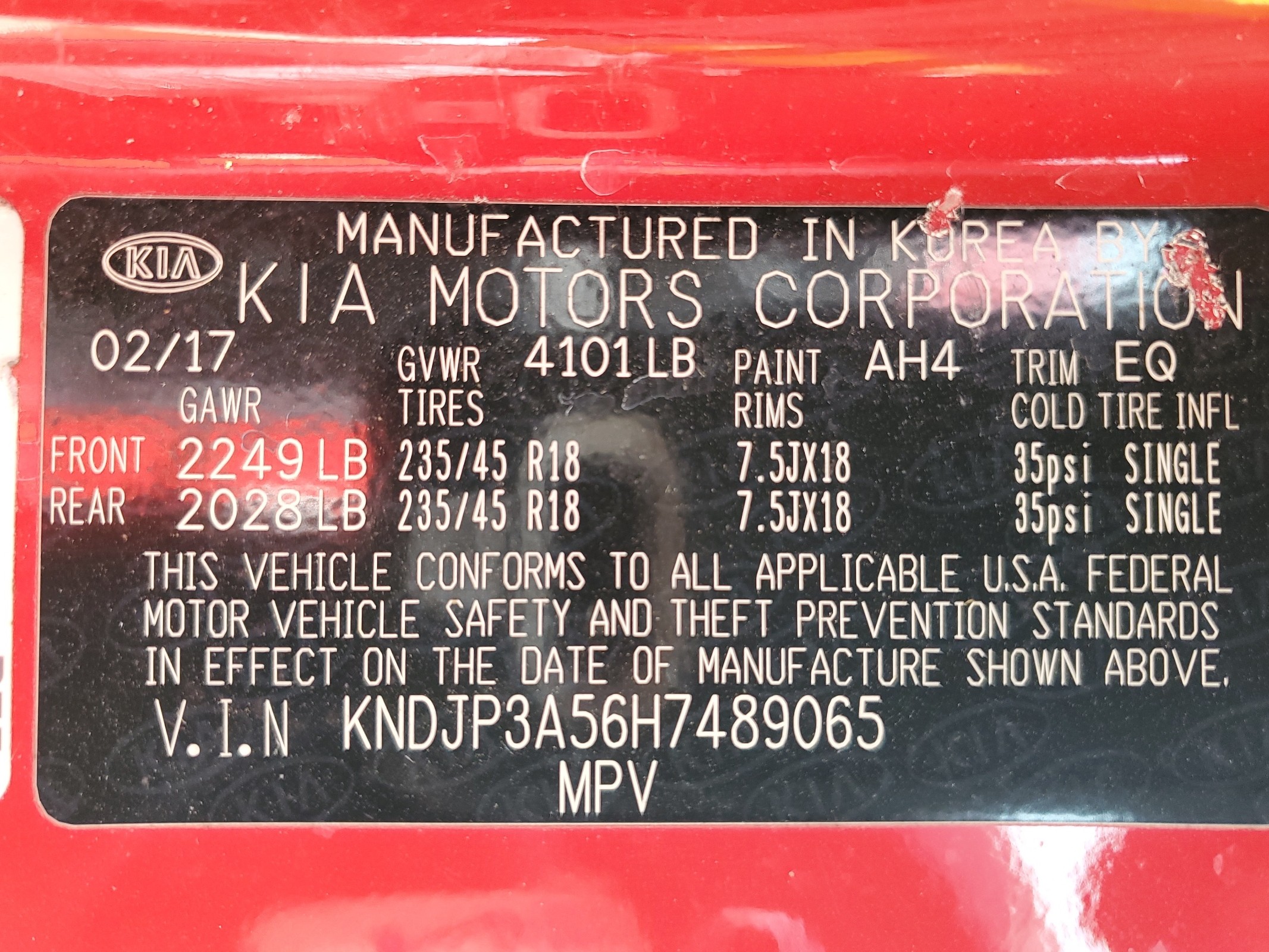 KNDJP3A56H7489065 2017 Kia Soul +