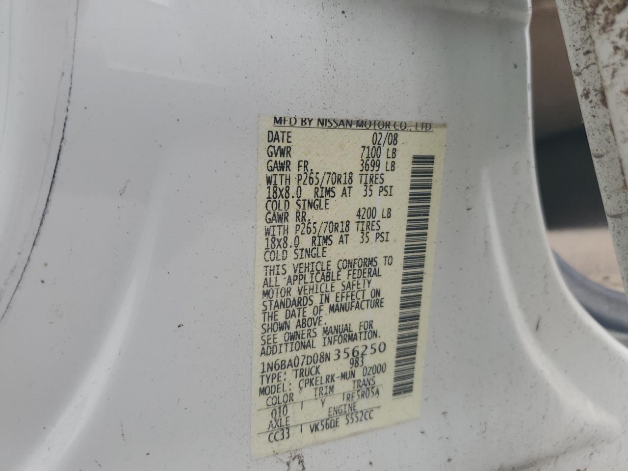 2008 Nissan Titan - Image 14