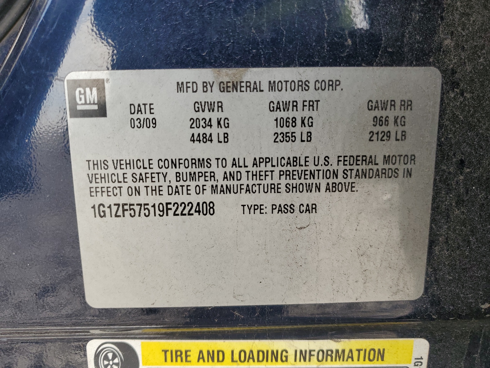1G1ZF57519F222408 2009 Chevrolet Malibu Hybrid