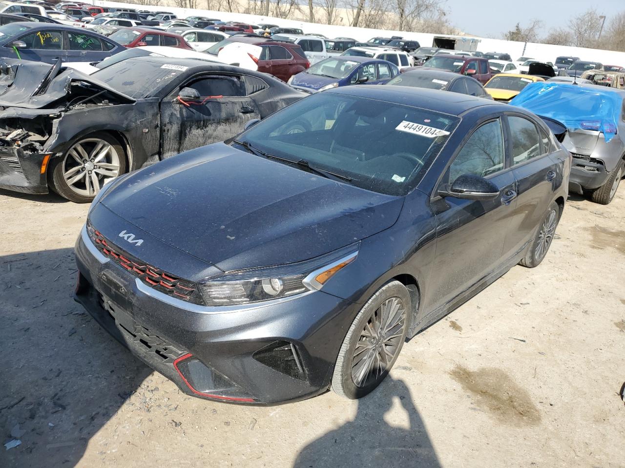 2022 Kia Forte Gt Line VIN: 3KPF54AD8NE428160 Lot: 44491044