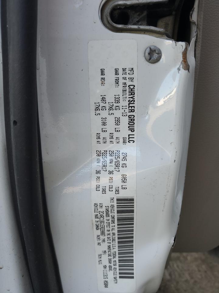 2014 Chrysler Town & Country Touring VIN: 2C4RC1BG1ER220887 Lot: 61675924