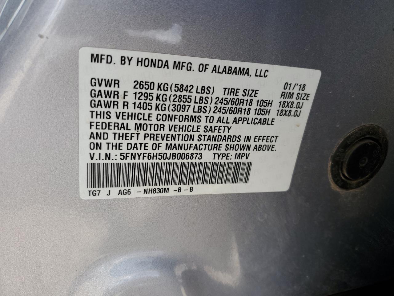 2018 Honda Pilot - Image 13