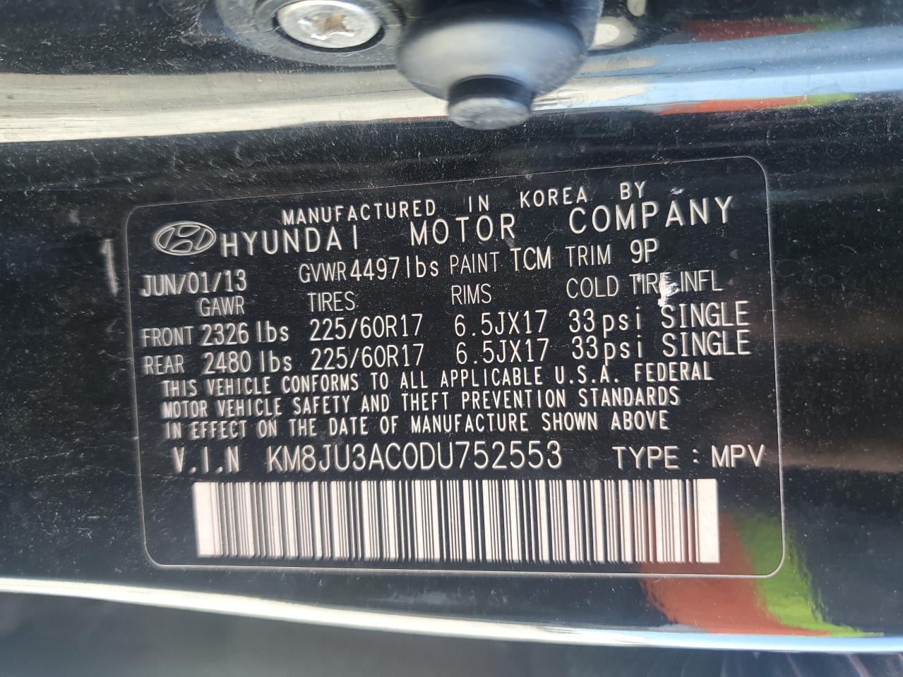 2013 Hyundai Tucson - Image 15