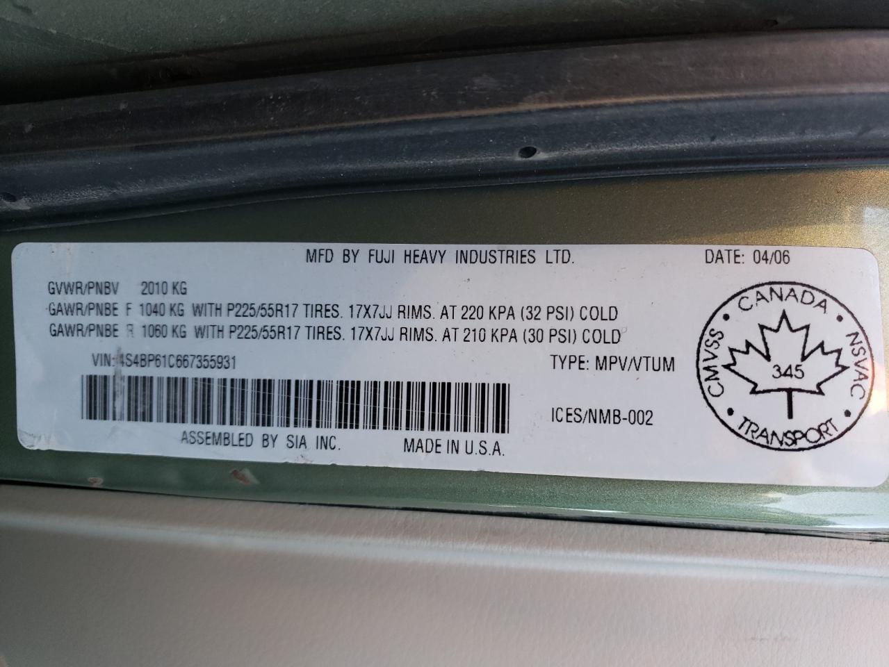 2006 Subaru Legacy - Image 15