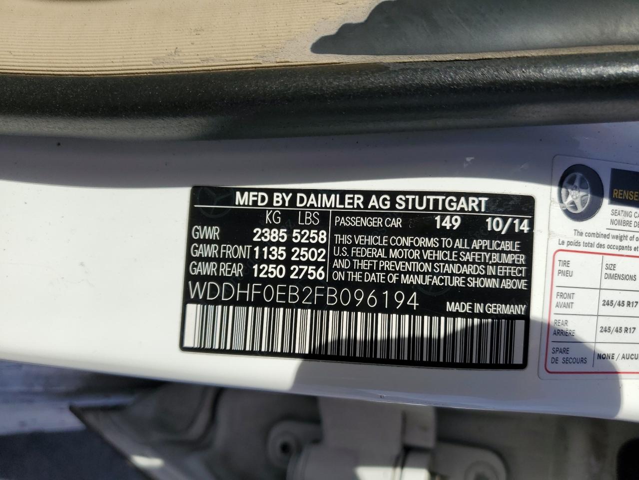 2015 Mercedes-Benz E-klasse - Image 12
