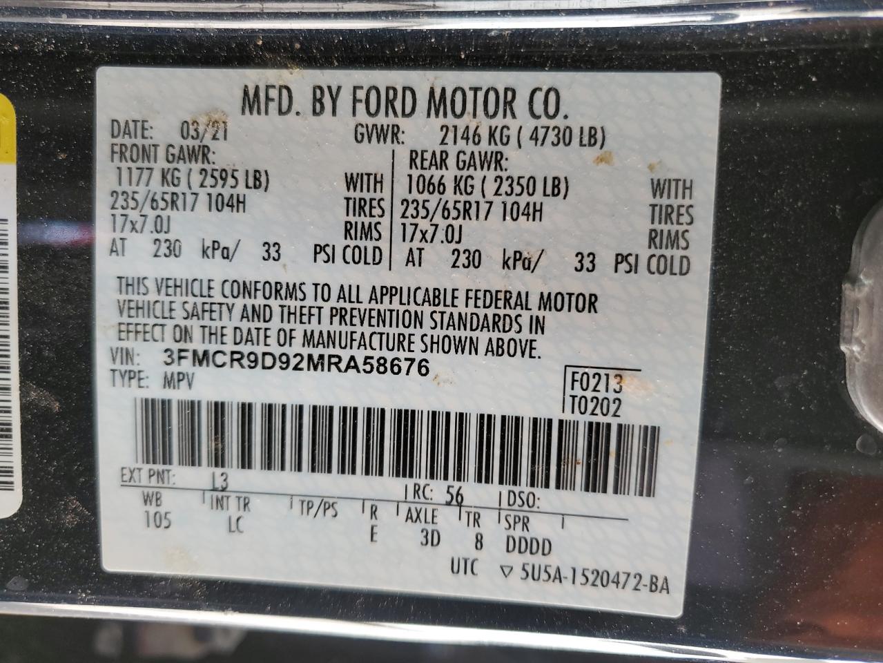 2021 Ford Bronco - Image 13