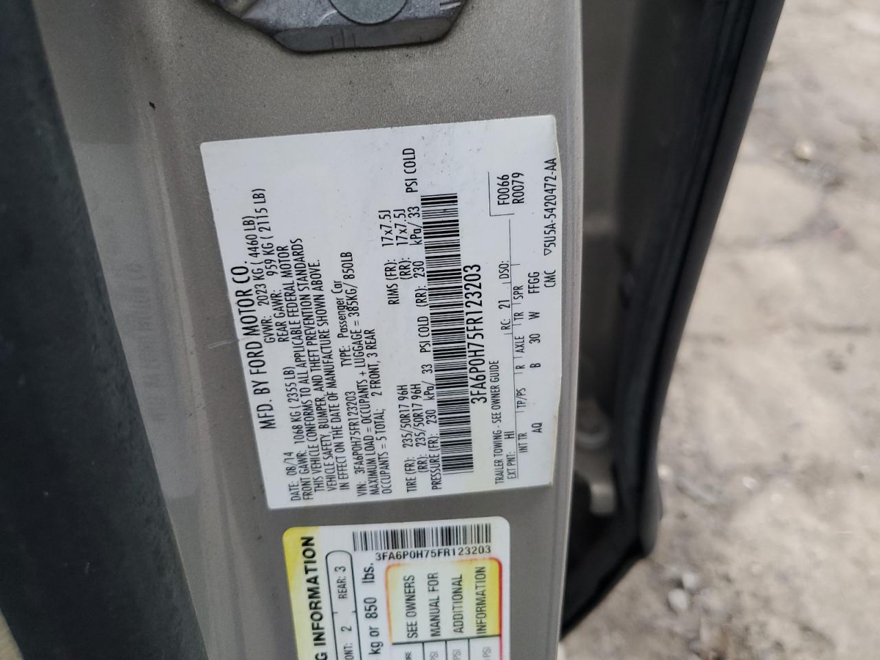 2015 Ford Fusion - Image 12
