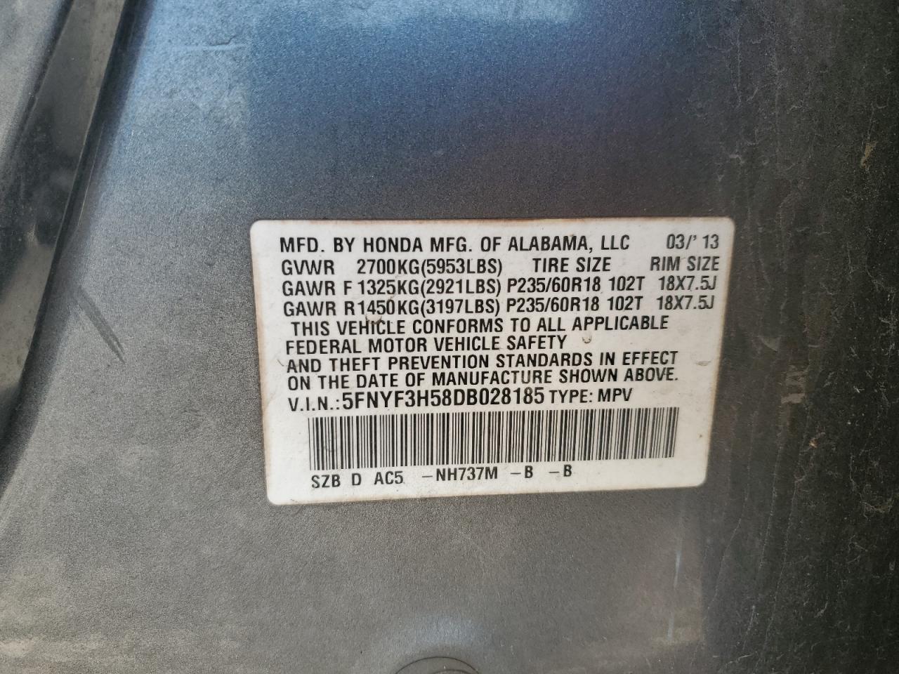 2013 Honda Pilot - Image 16