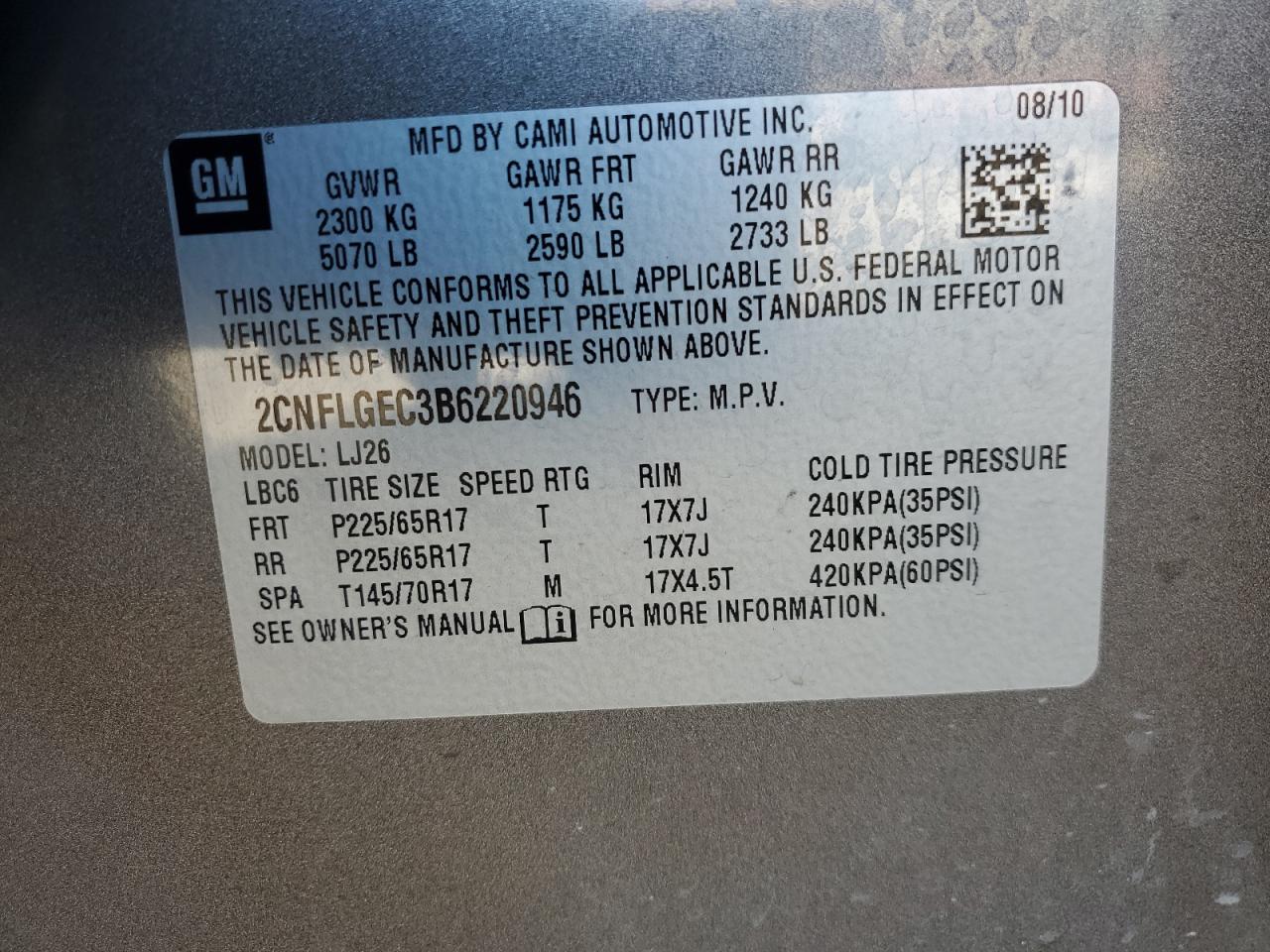 2011 Chevrolet Equinox - Image 12