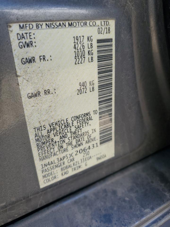1N4AL3AP5JC206431 NISSAN ALTIMA 2018