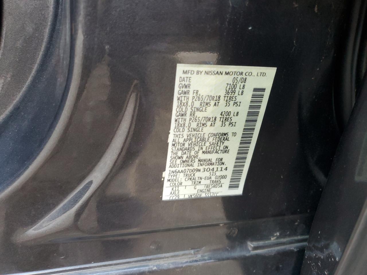 2009 Nissan Titan - Image 14