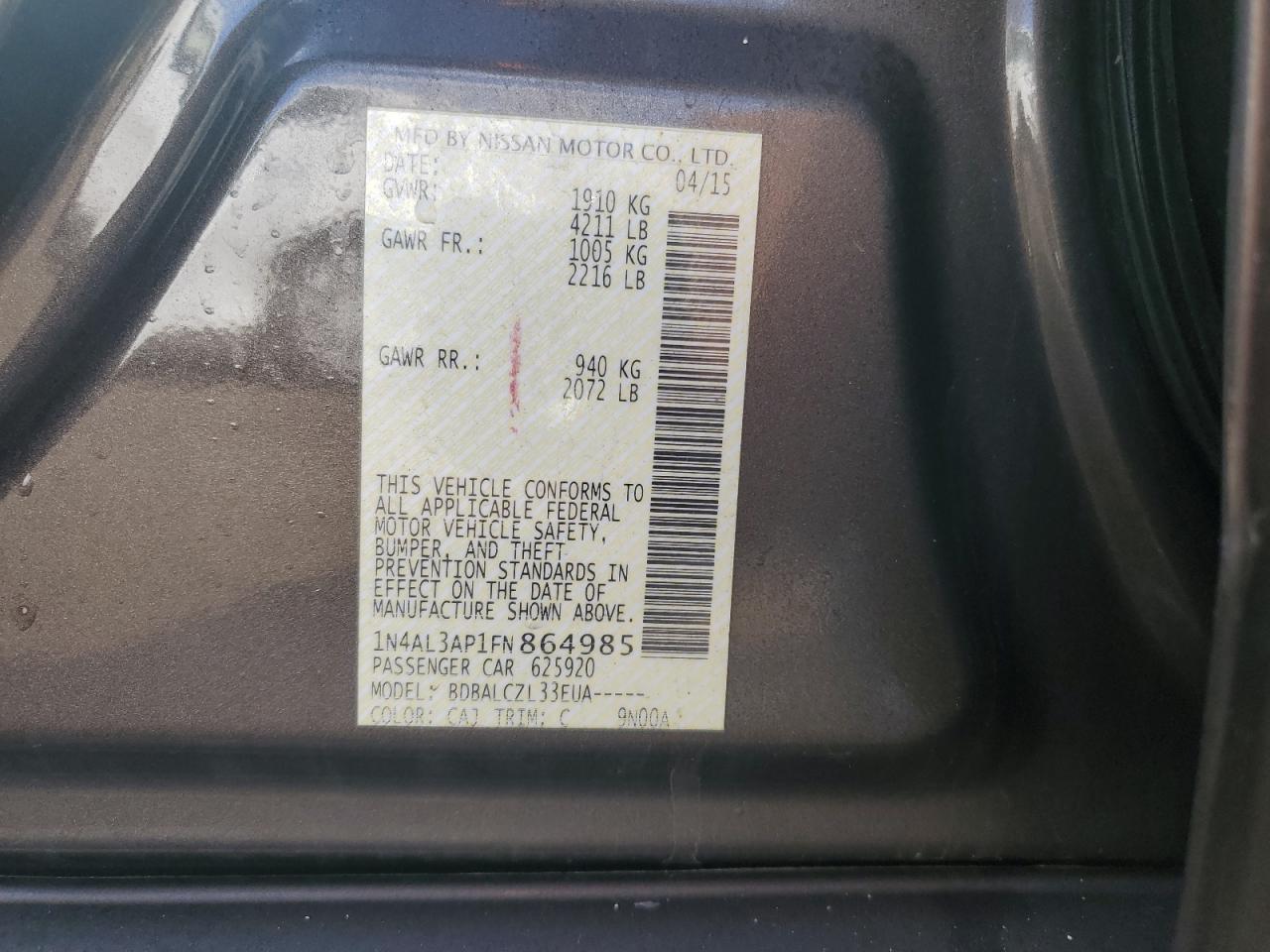 2015 Nissan Altima - Image 14