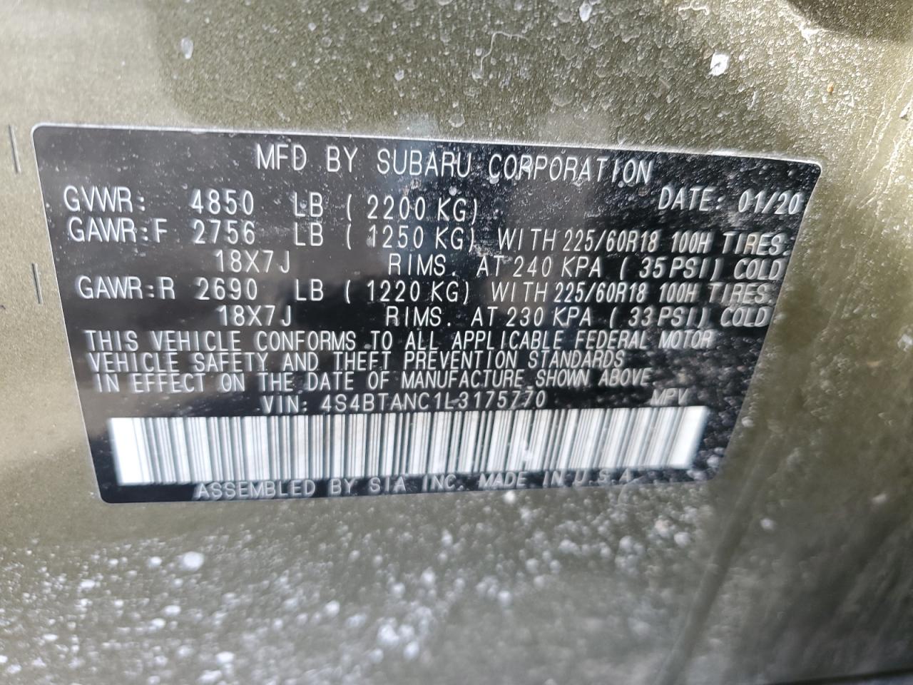 2020 Subaru Outback - Image 15