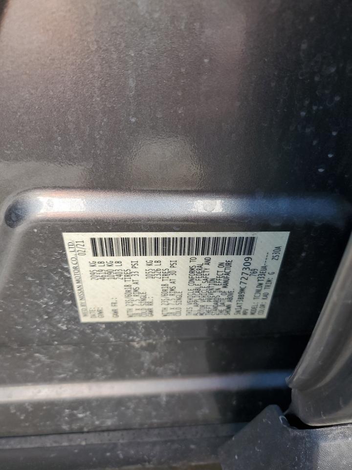 5N1AT3BB9MC727309 NISSAN ROGUE 2021