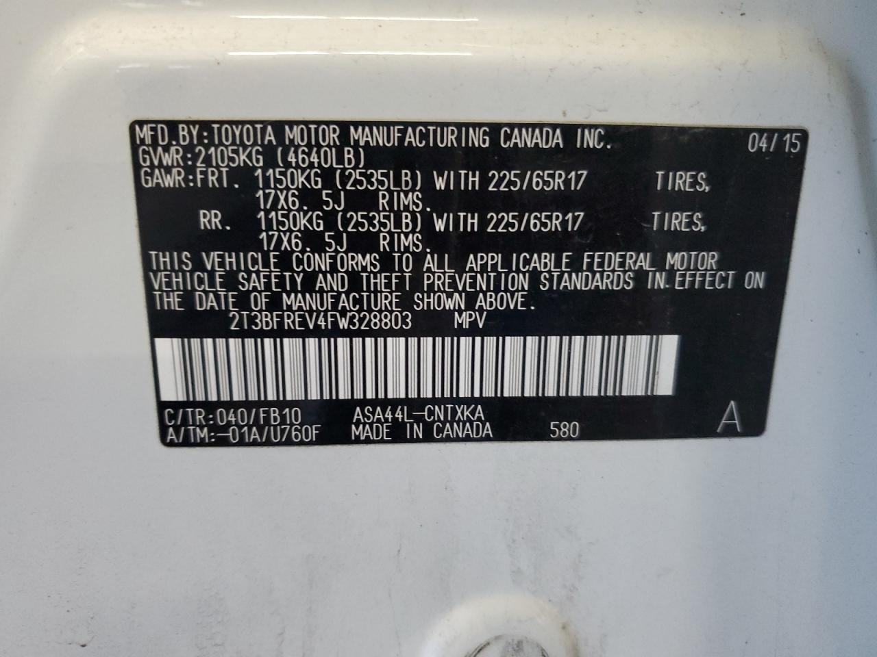 2015 Toyota RAV 4 - Image 13
