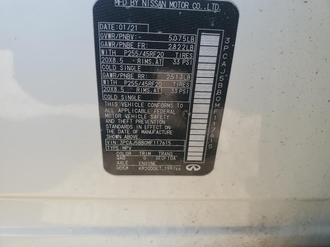 2021 Infiniti QX50 - Image 15
