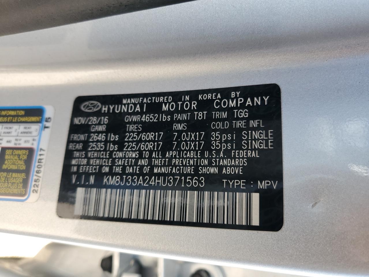 2017 Hyundai Tucson - Image 14