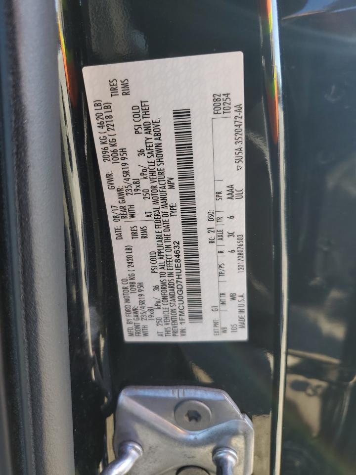 1FMCU0GD7HUE84632 FORD ESCAPE 2017
