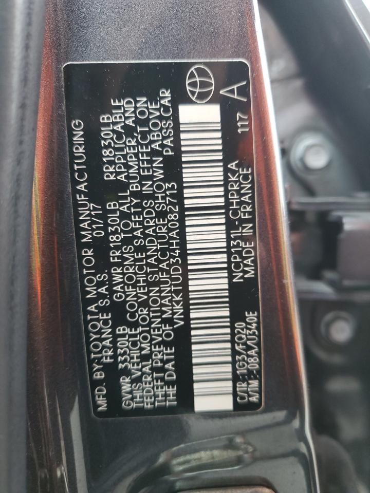VNKKTUD34HA082713 TOYOTA YARIS 2017