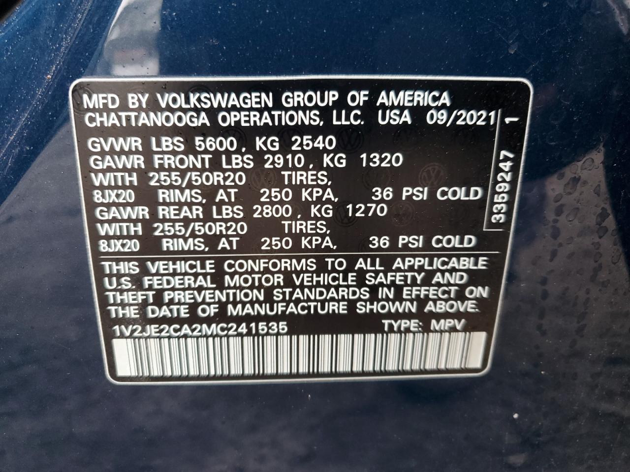 2021 Volkswagen Atlas - Image 13