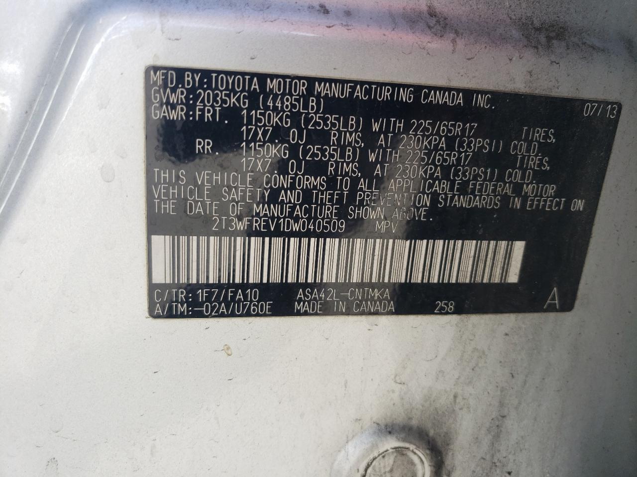 2013 Toyota RAV 4 - Image 16