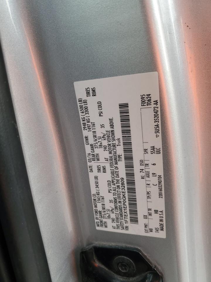 1FTEX1EP0GKE32809 FORD F-150 2016