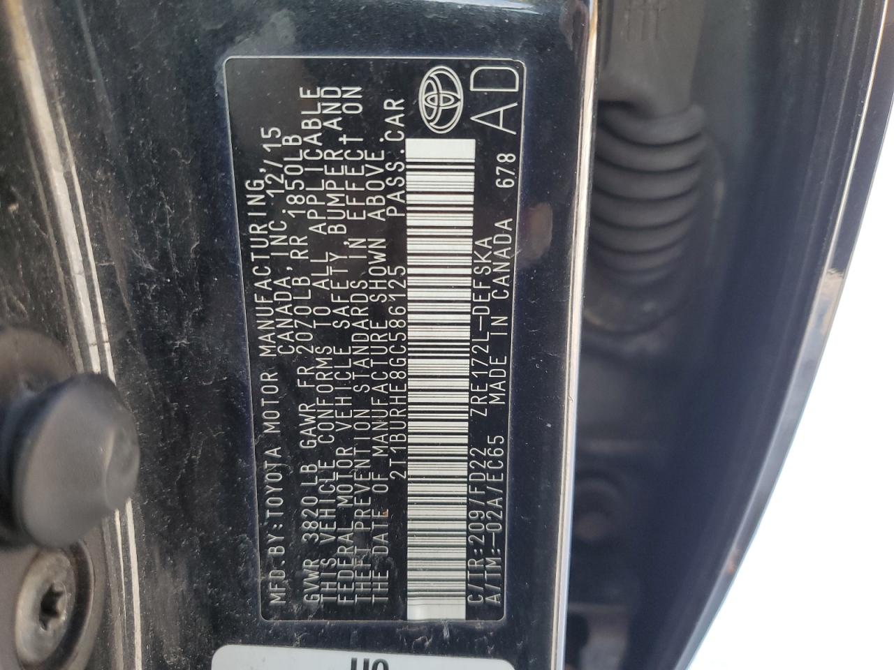 2016 Toyota Corolla - Image 12