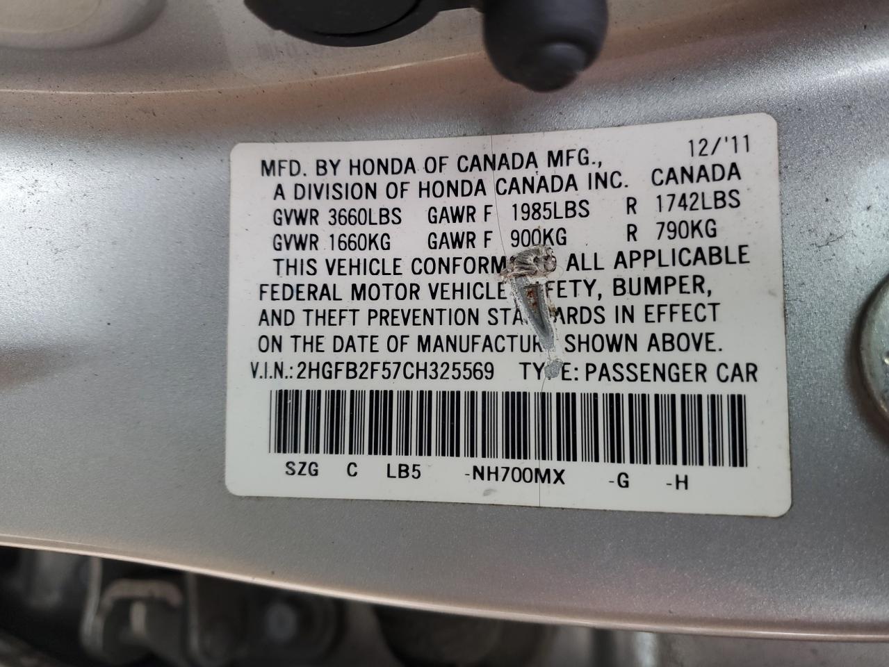 2012 Honda Civic - Image 15