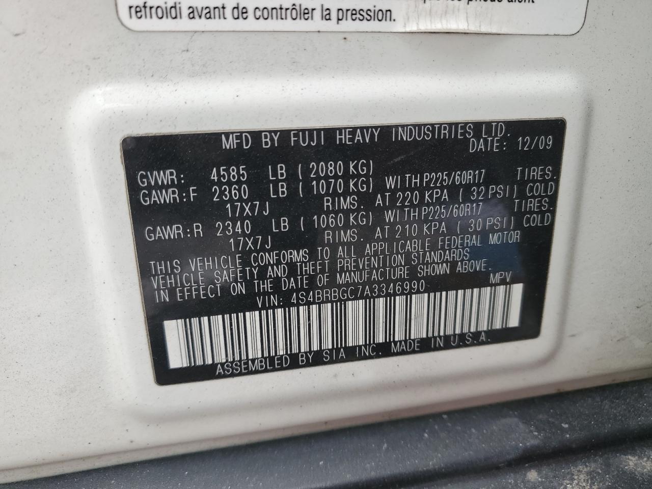2010 Subaru Outback - Image 13