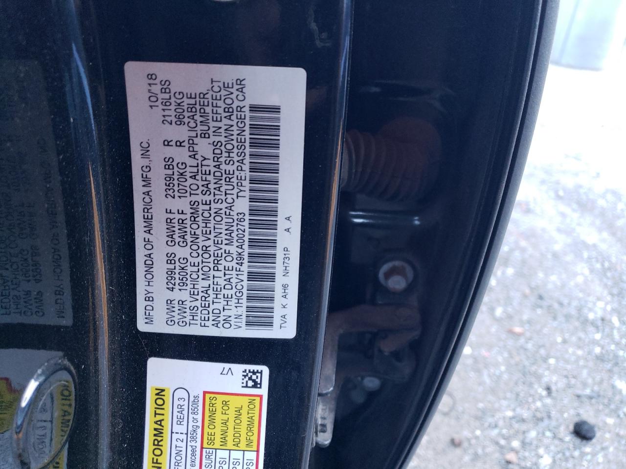 2019 Honda Accord - Image 13