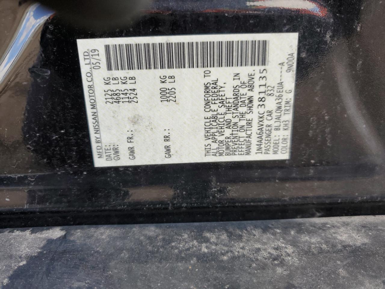 2019 Nissan Maxima - Image 12
